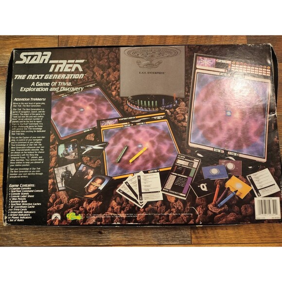 Star Trek The Next Generation A Game of Trivia, Exploration And Discovery 1993 - Picture 3 of 3
